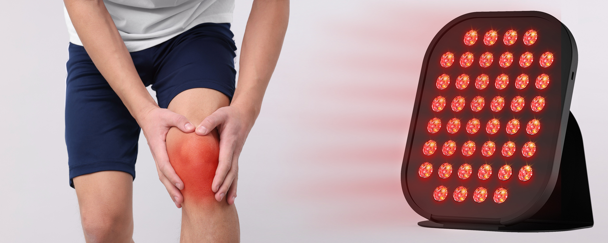 Panel LED z funkcją światła IR Humanas LumiCare - czarny